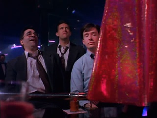 Baywatch star Nicole Eggert dancing around a stripper’s