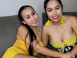 Big boobs Thai lesbian girlfriends fun