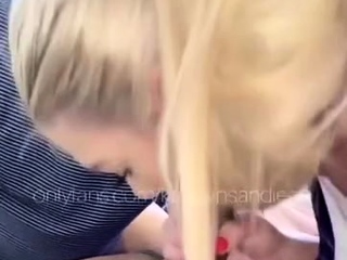 Bitch gives wam blowjob and handjob in pov scene