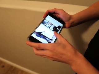 Brunette handjob amateur pulls for cum with lucky guy