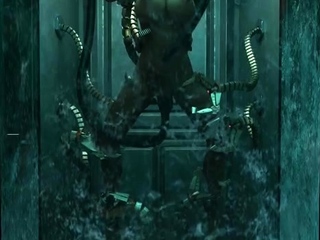 Brunette is shafted in a 3D fucking