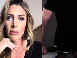 CFNM MILF teases stroking guy