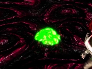 Foxy 3D Superwoman bounces up and down on a cock