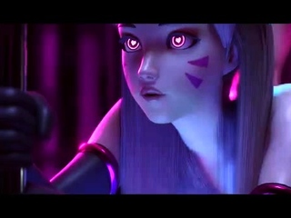 Foxy 3D Superwoman bounces up and down on a cock