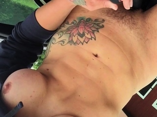 Great Big Boobs On Masturbating Redhead