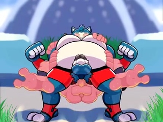 [hunter-husky]fight the enemy Machamp