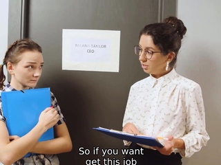 Lesbian is a perfect work break for these office whores