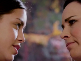 Pretty lesbian milf tribbing babe