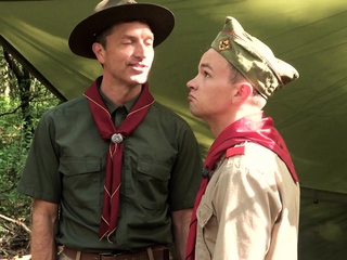 ScoutBoys scout seduced and fucked raw by hung scoutmaster
