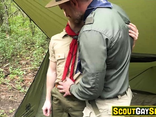 Serg Shepard blowing his master Holden Hernandez cock