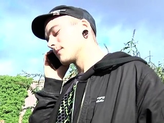 Sissy gay sucks a large cock