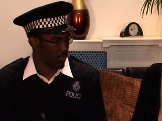 Small cock policeman 3some jerked by doms