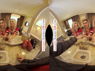 Three football-crazed sexpots make your big dick MVP