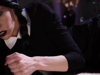 Wednesday Addam’s Gives Bored Handjob BJ – Vera King