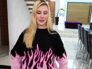 Allen fingers Indie’s tight teen pussy