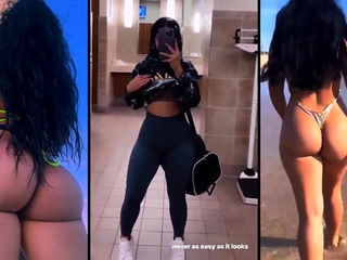 Amateur striptease and Solo masturbation