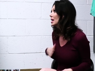 Busty milf have to offer her big tits and hot office sex