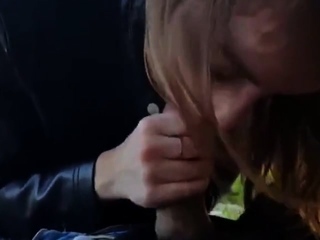 Cheating on my boyfriend I suck my friend’s dick on a walk