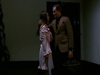 Christina Lindberg nude lying on a bed with Despina