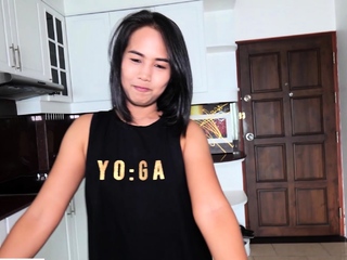 Cute amateur Thai teen teased and fucked
