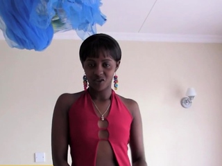 Cute Black Babe Sucking Fake Producer In Audition