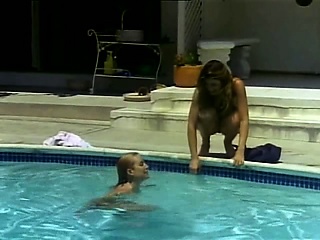 Dana Plato and Landon Hall both frolicking nude in a