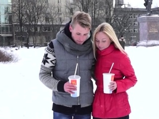 Dazzling blonde hottie Lina A gets nailed