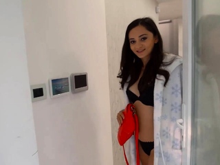 Guy fucked and filled with cum pussy for the ID card