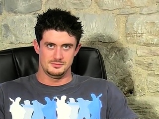 Hot UK teen Sam L moans and masturbates his thick cock solo