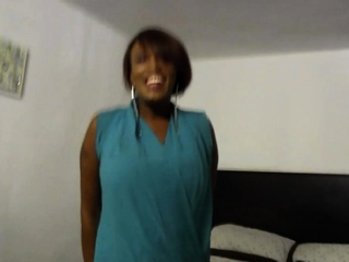 HUGE TITS Black Mother Sucking For a Job