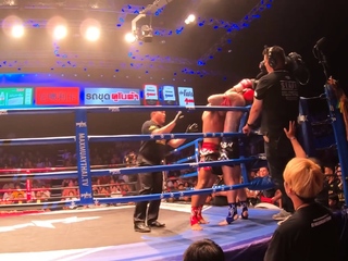 Muay Thai fight and sex at home after