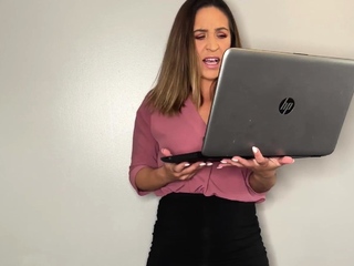 SPH solo babe in stockings talks nasty