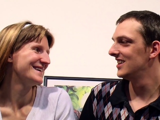 Stupid German Cuckold let his Anorexic wife Fuck Stranger