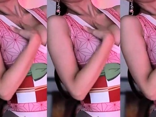 Amateur striptease and Solo masturbation