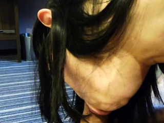 Asian Teen Girl takes Cock deep in her Throat Deepthroat Blo