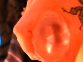 Brunette Tranny jerking in hard dick in solo Webcam