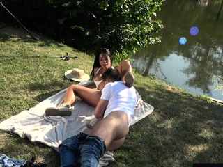 BTS of Megan Fiore’s Outdoor Fuck