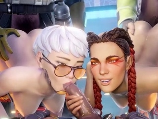 Foxy 3D Superwoman bounces up and down on a cock