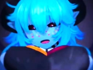 Hot 3D redhead licking a pussy while getting fucked