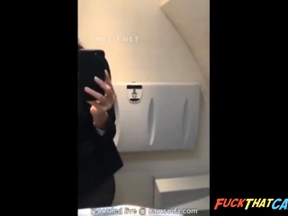 hot flight attendant livestreams hot cam show