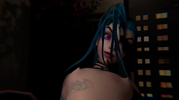 League of Legends – Jinx footjob – 3D Porn