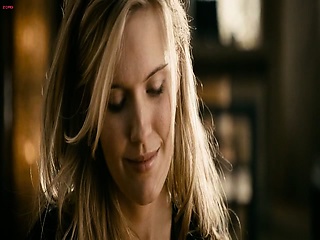 Maggie Grace first seen nude covered as a guy watches her