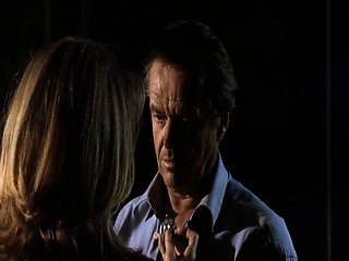 Michelle Pfeiffer having a guy pull up her nightie to kiss