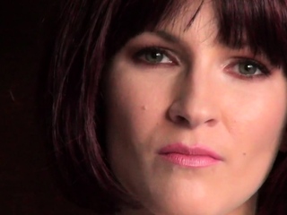 Small tit brunette gives blowjob to a big cock