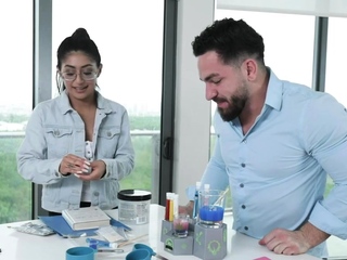 Stud fantasizing about Binky Beaz perfect body