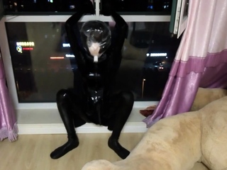 Amateur fetish BDSM action with redhead