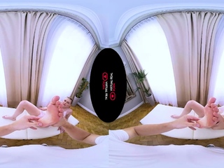 Big ass blonde rides masseur’s cock