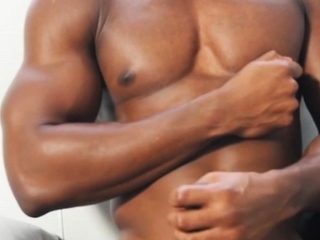 Black gay enjoys masturbating alone b4 cumming wildly