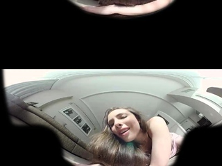 Brunette’s wet pussy in close up