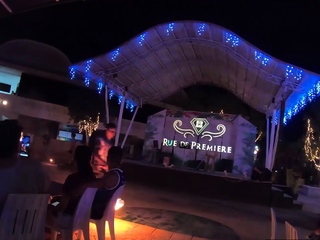 Fire show and hot sex back in the hotel